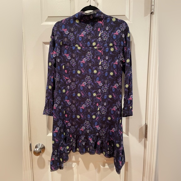 Zadig & Voltaire Pirate Skeleton Floral Sailor Spooky Tattoo Dress - Picture 6 of 16